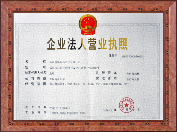企业法人营业执照